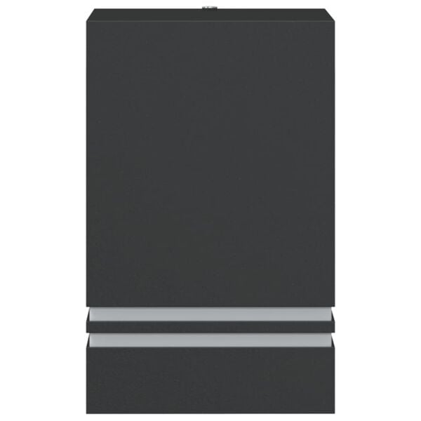 vidaXL Corpuri de iluminat exterior de perete 2 buc argintiu oțel inox