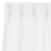vidaXL Cortină din Voile cu perdele 2 pcs Alb 140 x 140 cm Poliester