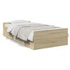 vidaXL Cadru de pat cu sertare stejar sonoma 100x200 cm lemn prelucrat