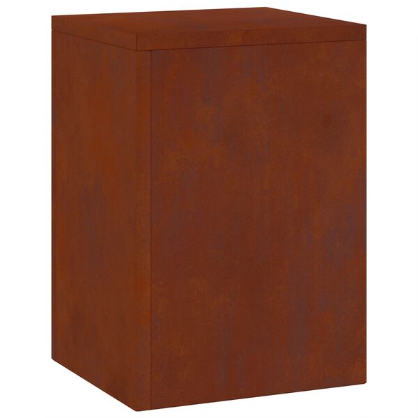 vidaXL Suport pentru plante 2 pcs Ruginit 24 x 24 x 35 cm