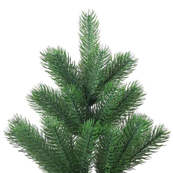 vidaXL Pom Crăciun artificial brad Nordmann LED&globuri verde 120 cm