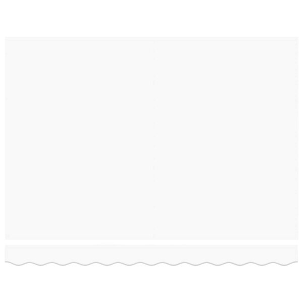 vidaXL Cortina Retractabilă Alb 350 x 250 cm Stofă și Metal