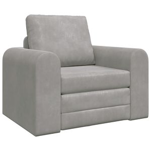 vidaXL Pat canapea Gri deschis 98 x 71 x 83 cm Catifea