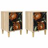 vidaXL Dulap de noapte LOCHEM 2 buc. Stejar Sonoma 36 x 33 x 50 cm
