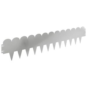 vidaXL Margine pentru gazon 30 buc. 103 x 20 cm Oțel Argintiu