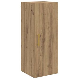 vidaXL Dulap montat pe perete Stejar Artizanal 34,5 x 34 x 90 cm
