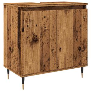 vidaXL Dulap de baie, lemn vechi, 58x33x60 cm, lemn prelucrat