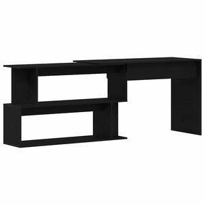 vidaXL Birou Stejar Negru Lemn prelucrat 200 x 50 x 76 cm
