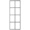 vidaXL Ușă glisantă, negru, 76x205 cm, sticlă ESG și aluminiu