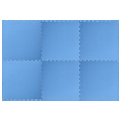 vidaXL Saltele de exerciții, 6 buc., albastru, 2,16 ㎡, spumă EVA