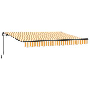 vidaXL Copertină retractabilă Galben 250 x 200 cm țesătură