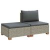 vidaXL 2 buc. Set de Lounge din Ratan cu Perne GENDT Ratan Natural