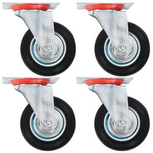 vidaXL Roți pivotante, 4 buc., 100 mm