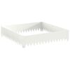 vidaXL Margine pentru gazon 100 x 100 x 20 cm Oțel Alb