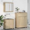 vidaXL Set de mobilier pentru baie 3 pcs Stejar Sonoma Lemn compozit
