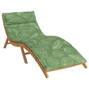vidaXL Perna de șezlong pentru soare Verde 178 x 60 x 4 cm