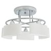 vidaXL Lustră cu abajururi din sticlă elipsoide, 5 becuri E14, 200 W