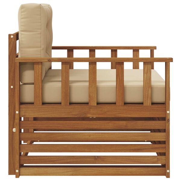 vidaXL Set de canapele de exterior Lemn de acacia solid și poliester