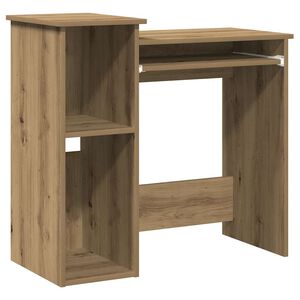 vidaXL Birou cu rafturi stejar artizanal 84x40x78 cm, lemn prelucrat