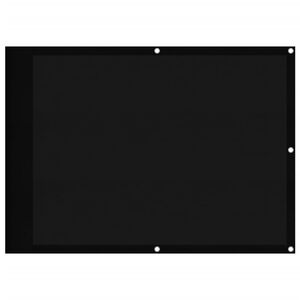 vidaXL Paravan de balcon, negru, 75x1000 cm, 100% poliester oxford