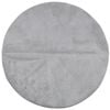 vidaXL Covor IZA aspect scandinav, cu fire scurte, gri, &Oslash; 120 cm