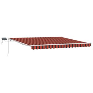 vidaXL Copertină retractabilă portocaliu și maro 400 &times; 300 cm