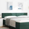 vidaXL Tăblie cap cu headboard Verde &icirc;nchis 200 cm Catifea