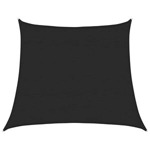 vidaXL P&acirc;nză parasolar, negru, 4/5x4 m, HDPE, 160 g/m&sup2;, trapez