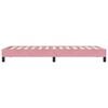 vidaXL Cadru de pat fără saltea roz 100x220 cm catifea