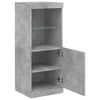vidaXL Servantă cu lumini LED, gri beton, 41x37x100 cm