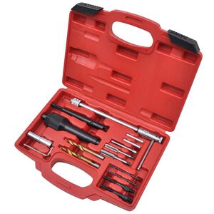 vidaXL Set de instrumente pentru &icirc;ndepărtarea bujiilor incandescente, 16 buc