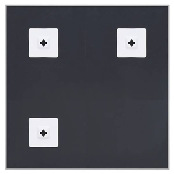 vidaXL Oglindă, argintiu, 60x60 cm