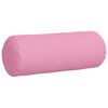 vidaXL Perne Bolster 2 pcs Roz Ø 25 x 70 cm țesătură