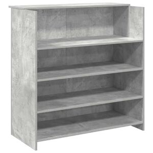 vidaXL Birou de recepție Gri beton 100x50x103,5 cm Lemn prelucrat