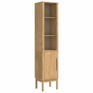 vidaXL Dulap de baie &icirc;nalt FLORO Maroniu cerat 35 x 30 x 160 cm
