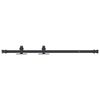 vidaXL Set uși glisante pentru dulap 91 cm oțel carbon