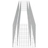 vidaXL Strat &icirc;nălțat gabion, 450 x 50 x 50 cm, oțel galvanizat