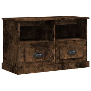 vidaXL Comodă TV, stejar afumat, 80x35x50 cm, lemn prelucrat