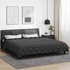 vidaXL Duvet de iarnă Negru și antracit 200 x 200 cm Microfibră
