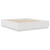 vidaXL Cadru de pat cu headboard Alb 180 x 200 cm Lemn compozit