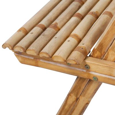 vidaXL Masă de picnic, 115x115x81 cm, bambus