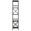 vidaXL Bibliotecă cu 5 niveluri, stejar fumuriu, 59x35x171 cm, lemn