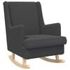 vidaXL Scaun balansoar Gri &icirc;nchis 62 x 80 x 85 cm Boucl&eacute;