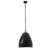 vidaXL Lampă suspendată industrială, negru, 32 cm, E27, rotund, 25 W