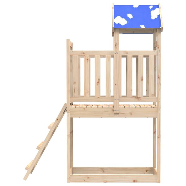 vidaXL Turn de joacă Maro 52,5 x 110,5 x 215 cm Lemn de pin masiv