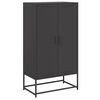 vidaXL Dulap &icirc;nalt, negru, 68,5x38,5x123,5 cm, oțel