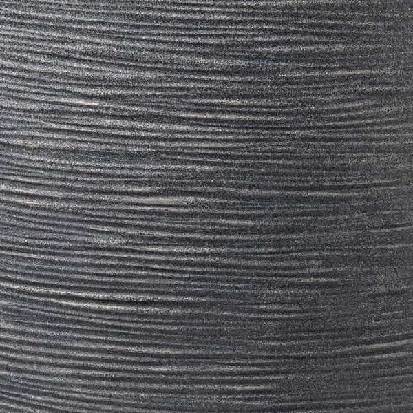 Capi Jardinieră elegantă scundă &bdquo;Waste Rib&rdquo;, gri, 46x58 cm