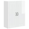 vidaXL Dulap de perete LUCCA Alb foarte lucios 80 x 31 x 100 cm