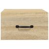 vidaXL Noptieră de perete, stejar sonoma, 35x35x20 cm