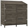 vidaXL Șopron de grădină, antracit, 102x52x112 cm, lemn masiv de brad